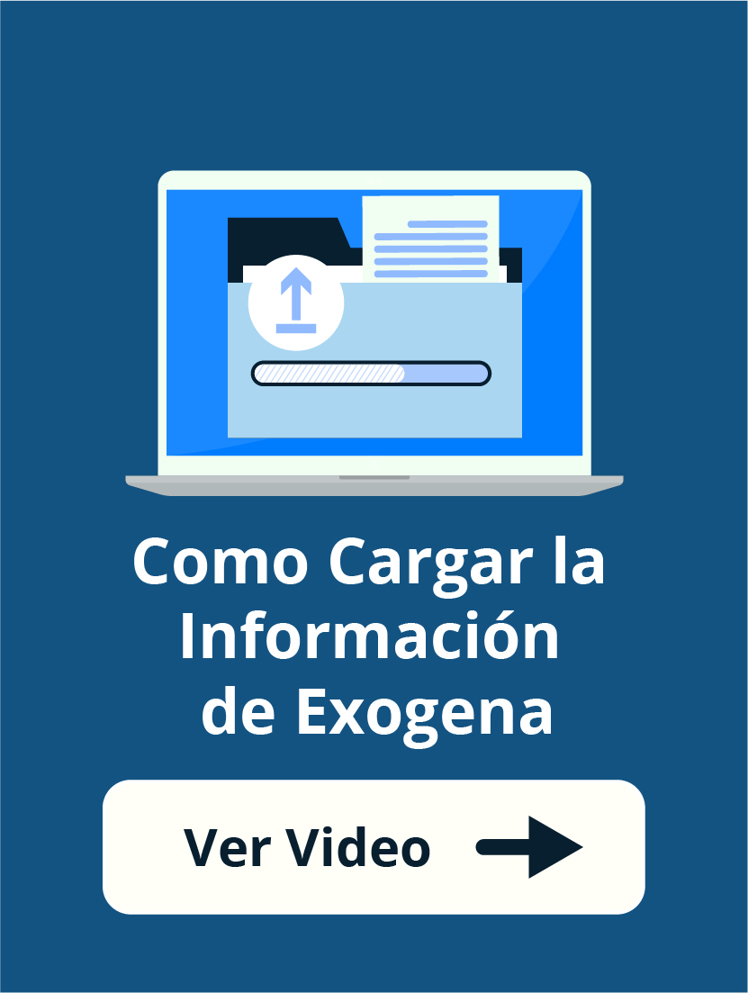 Como Cargar La Información De Exógena